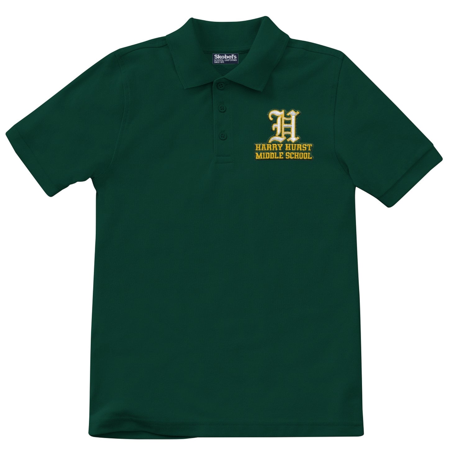 Harry Hurst Middle School Polo - Dark Green