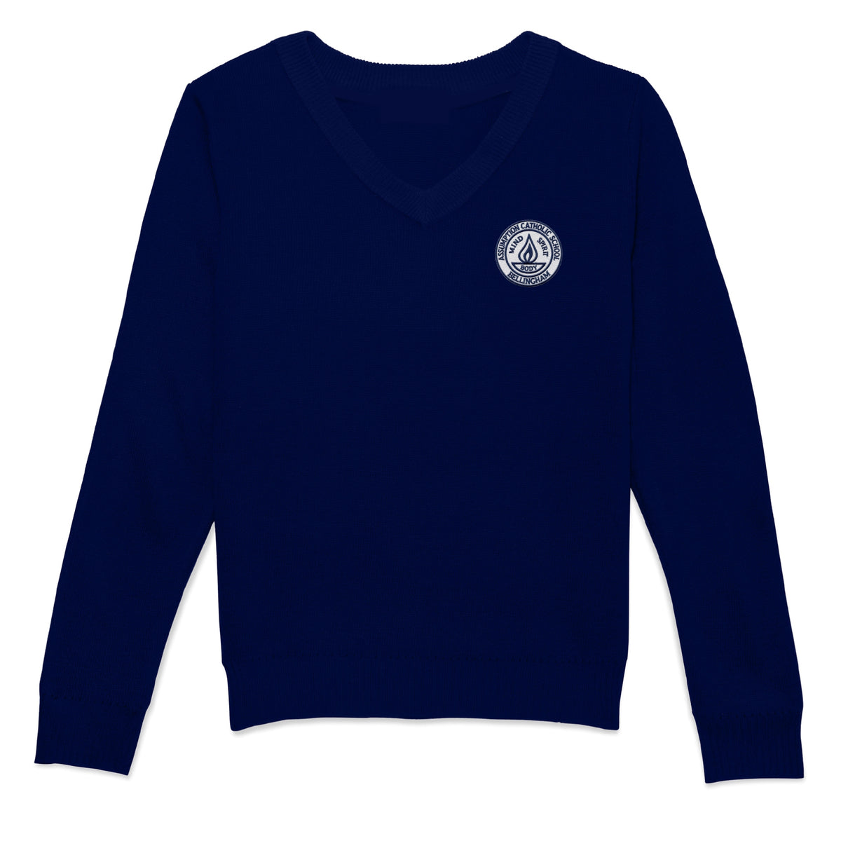 Assumption Catholic School Pullover Sweater - Navy