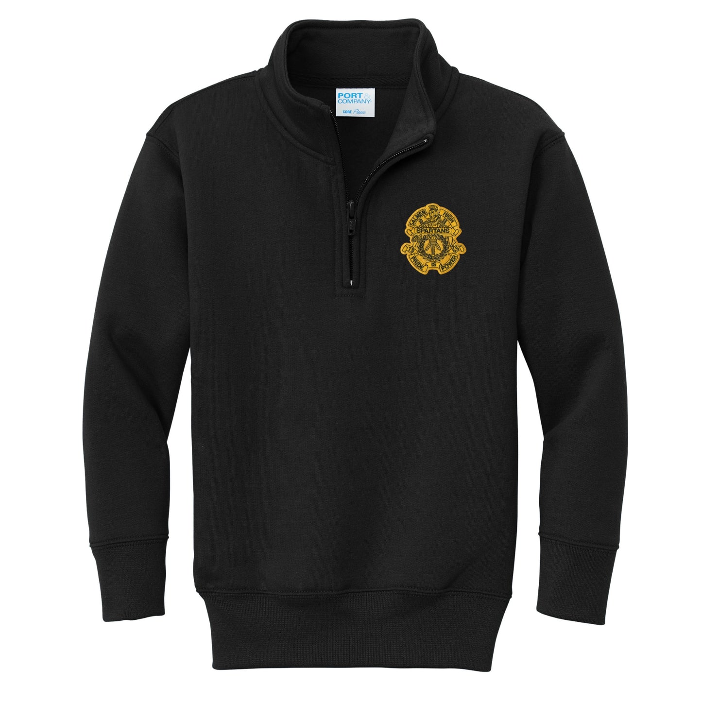Salmen High School 1/4 Zip Sweatshirt - Black