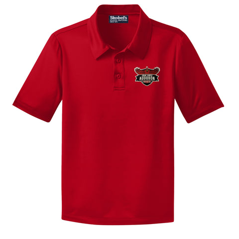 JJ Audubon Dryfit Polo - Red - 1st - 4th grade