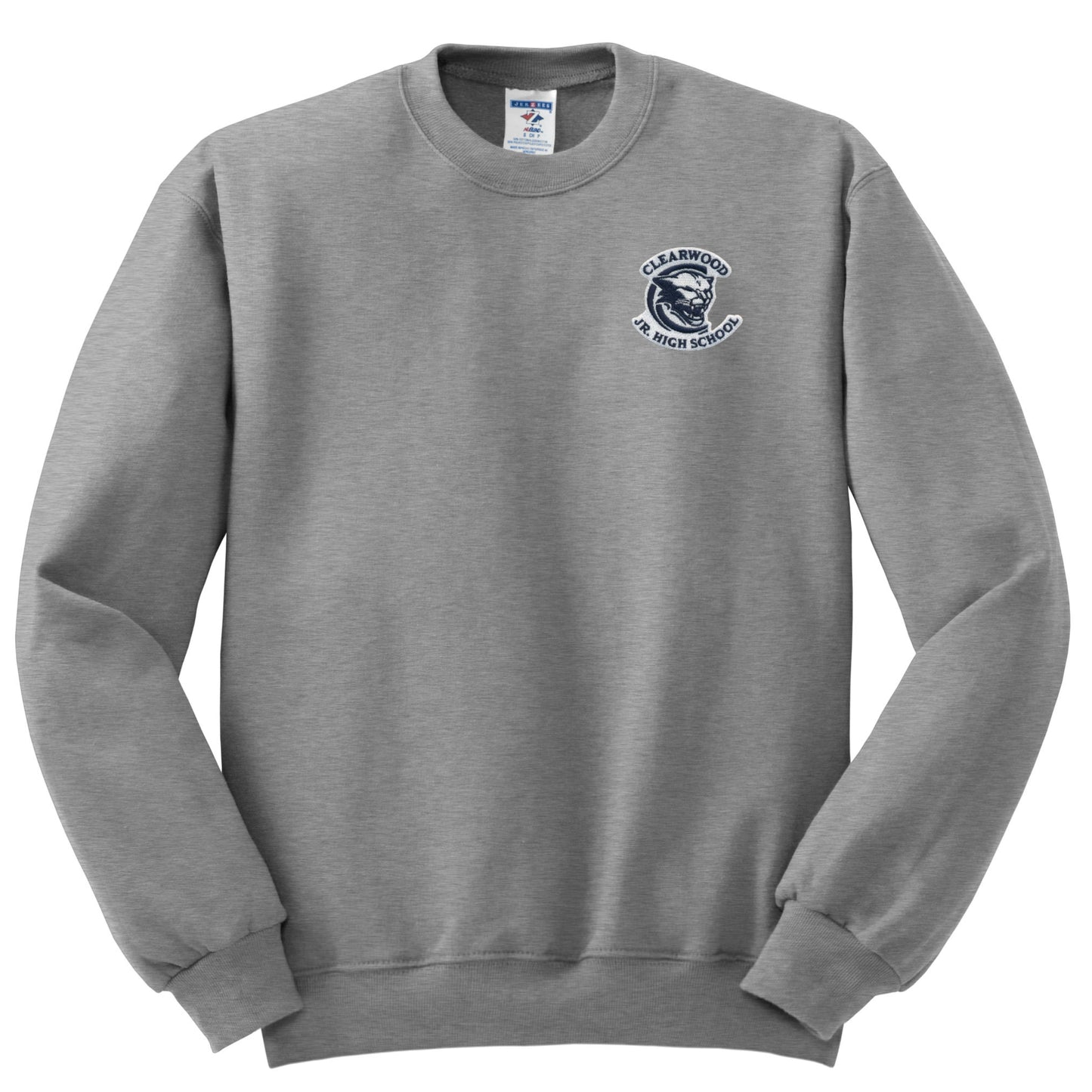 Clearwood Junior High Crew Sweatshirt - Grey