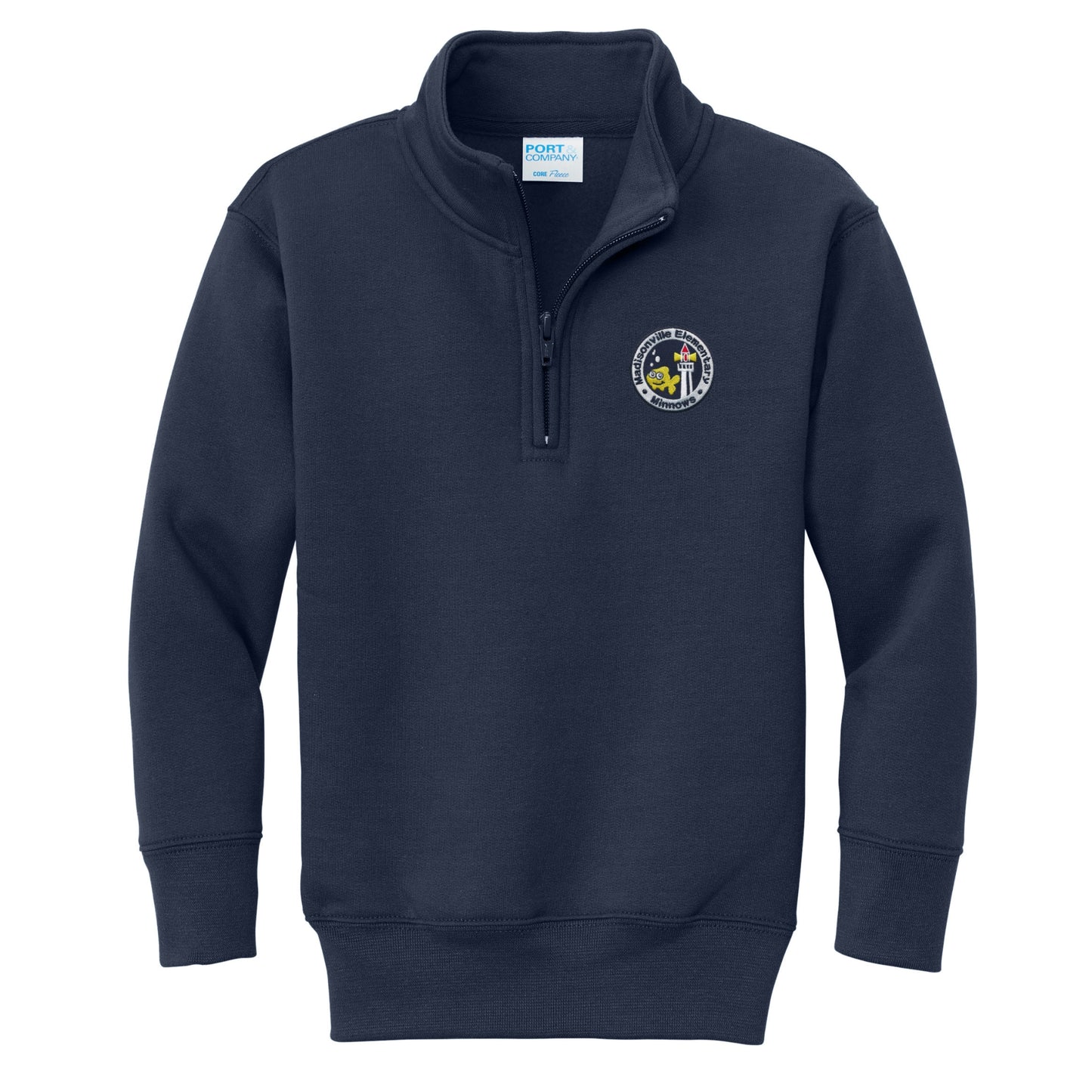 Madisonville Elementary 1/4 Zip Sweatshirt - Navy