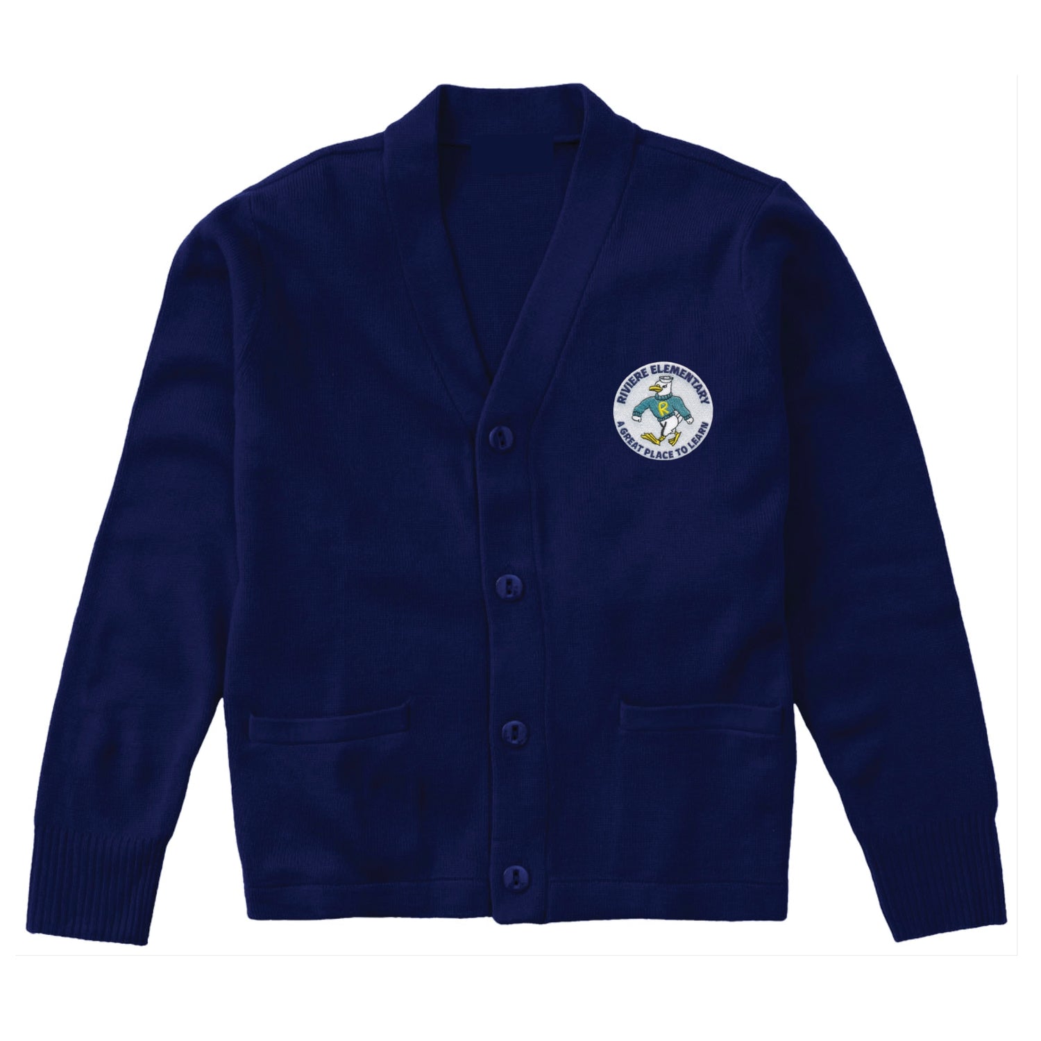 Marie Riviere Elementary Cardigan - Navy - All Grades