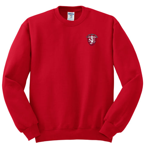 St. John Eudes School Crew Sweatshirt - Red - Coming Soon