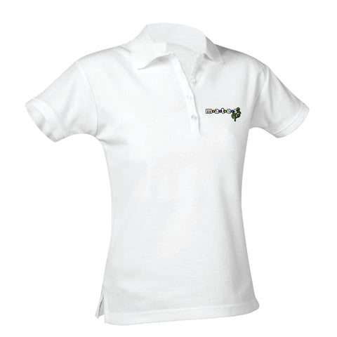 Meadows Arts and Technology Elementary School Feminine Fit Jersey Polo - White