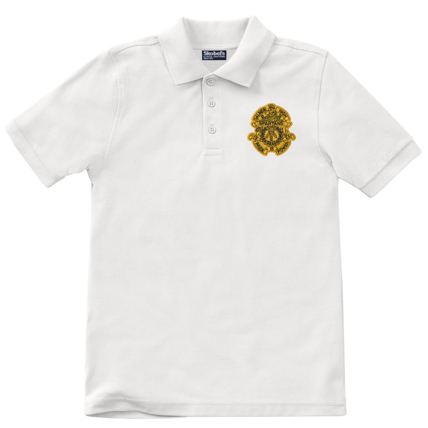 Salmen High School Polo - White