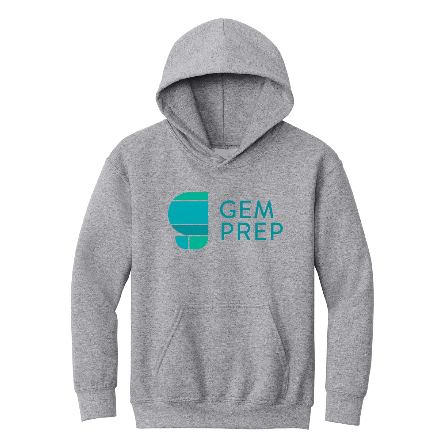 Gem Prep Spirit Hoodie with logo - Grey