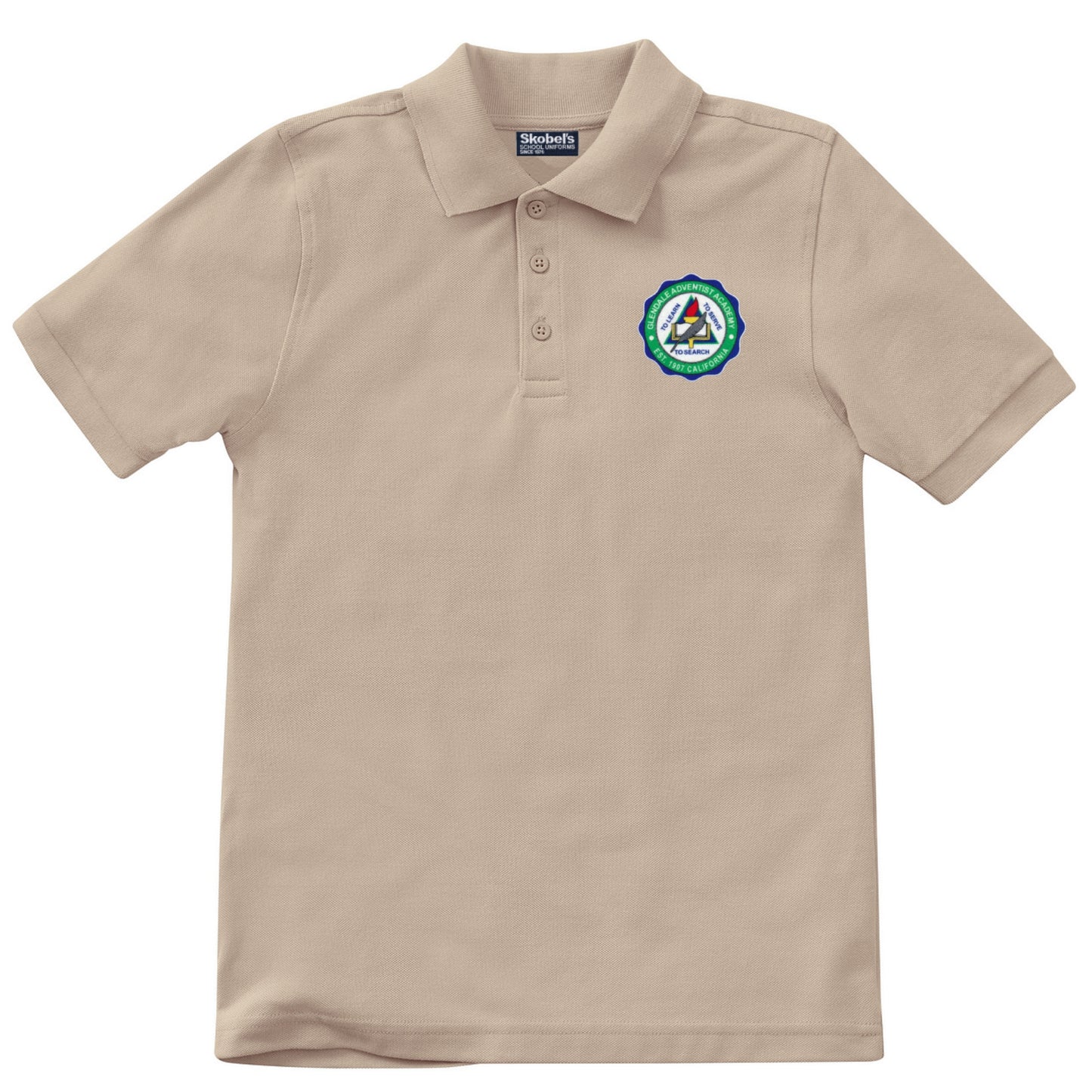 Glendale Adventist Academy Pique Polo - Khaki (Coming Soon)