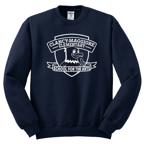 Clancy / Maggiore Crew Sweatshirt - Navy - 1st-5th Grades