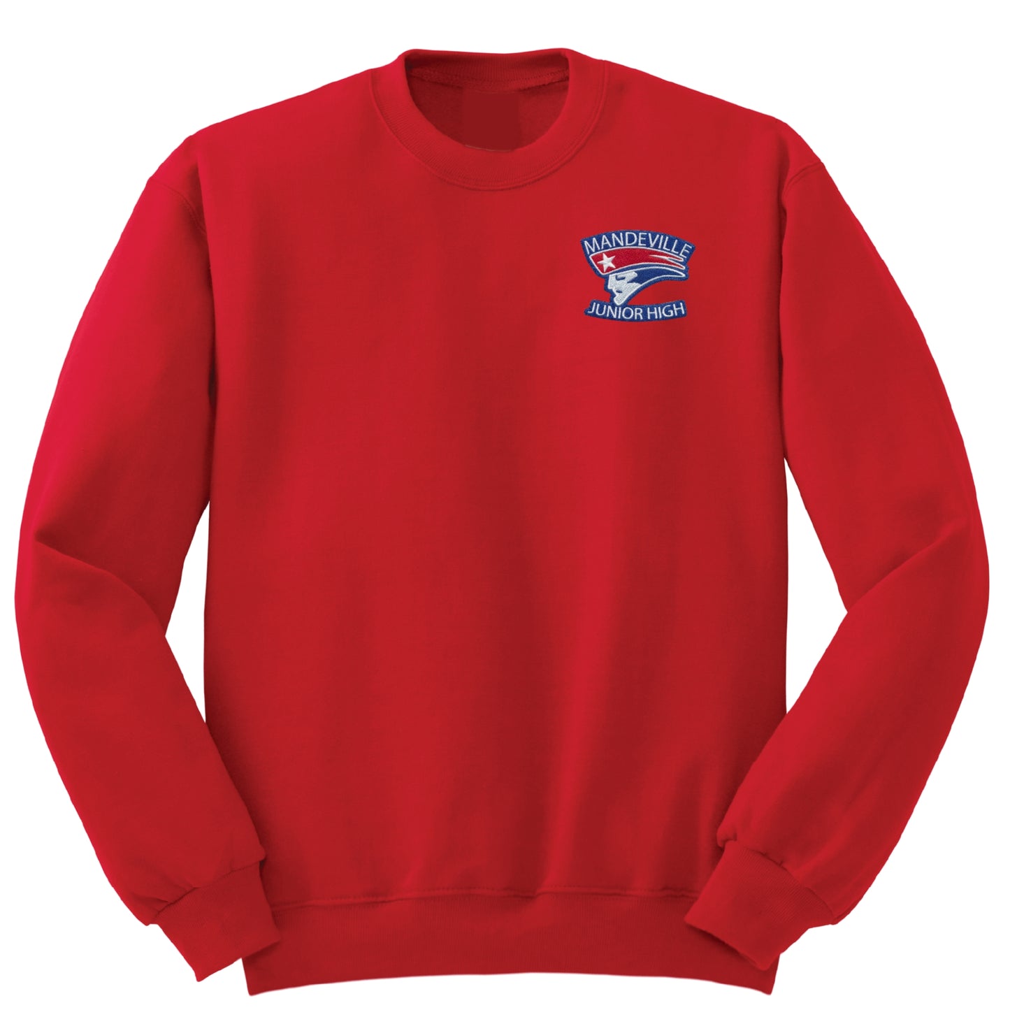 Mandeville Junior High Crew Sweatshirt - Red