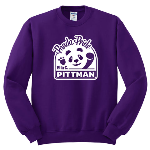 Ella Pittman Crew Sweatshirt - Purple - PreK-K