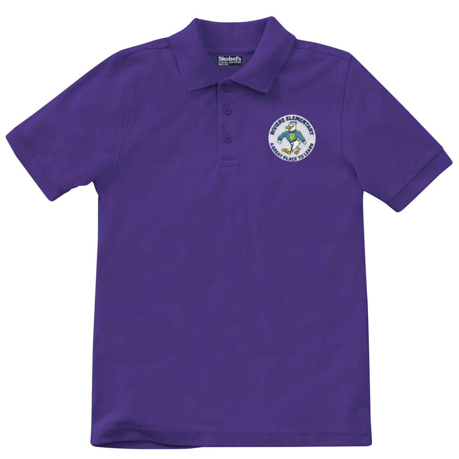 Marie Riviere Elementary Purple Polo - Pre-K-K