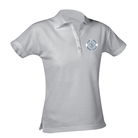 St. Finbar Feminine Fit Pique Polo - Grey