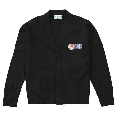 New Orleans Charter Science and Mathematics HS Cardigan W/ Shell Logo - Black - All Grades