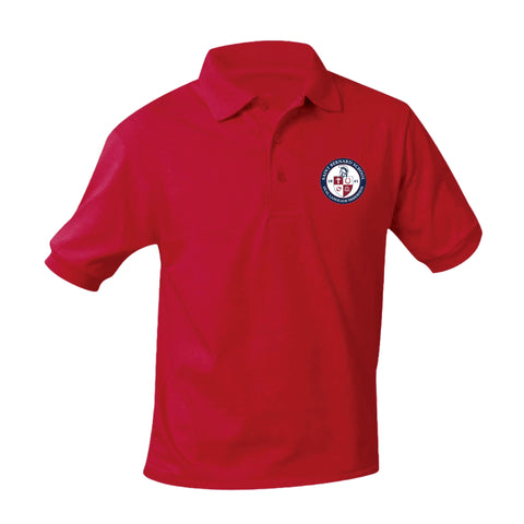 St. Bernard School Jersey Polo - Red