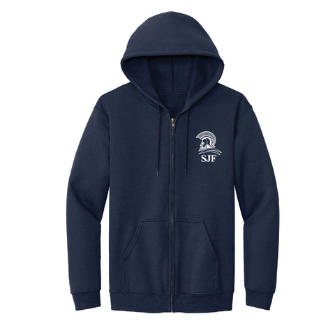 St. Jane Frances De Chantal School Full Zip Hooded Sweatshirt - Navy