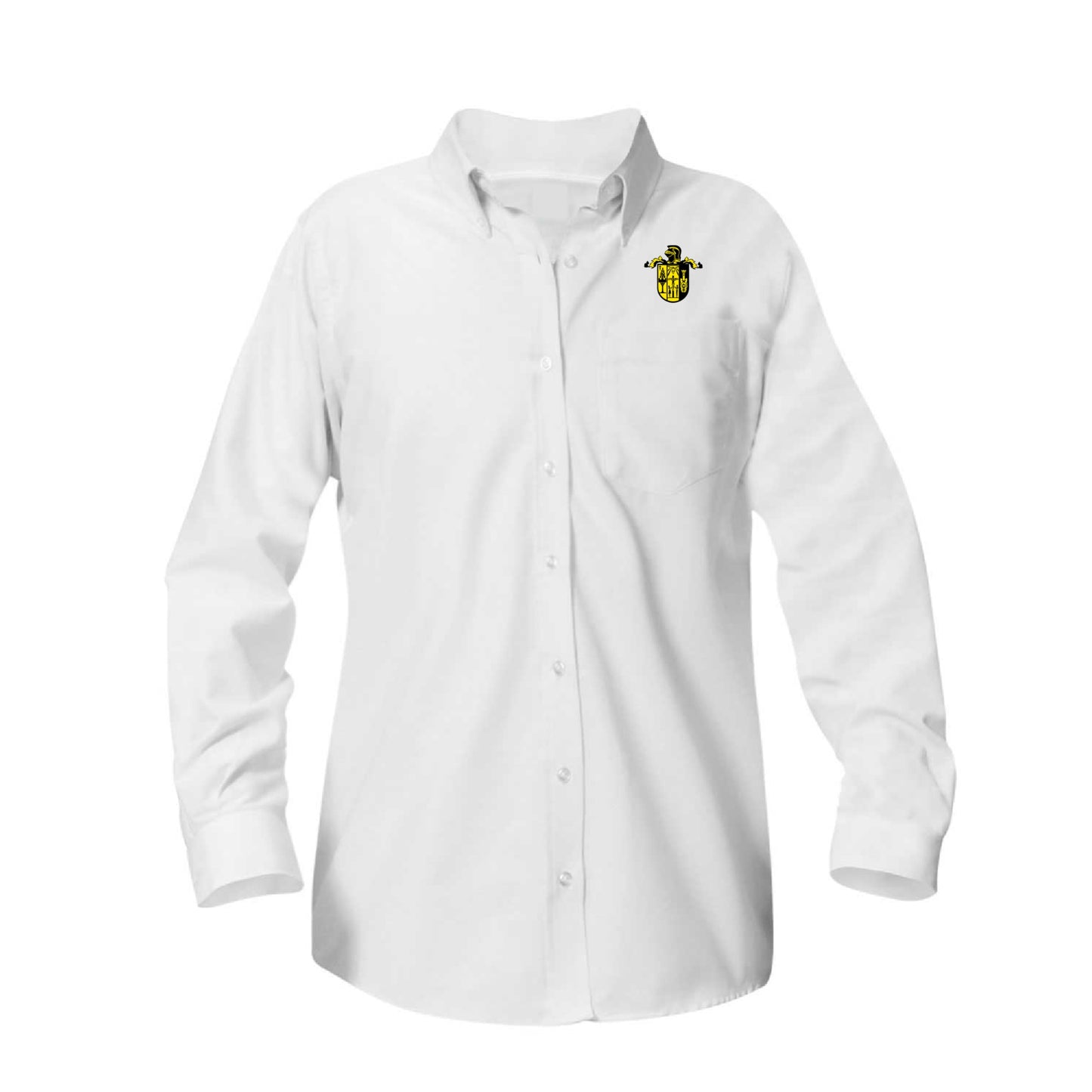 Bishop Kelly High School School Girls Long Sleeve Oxford - White