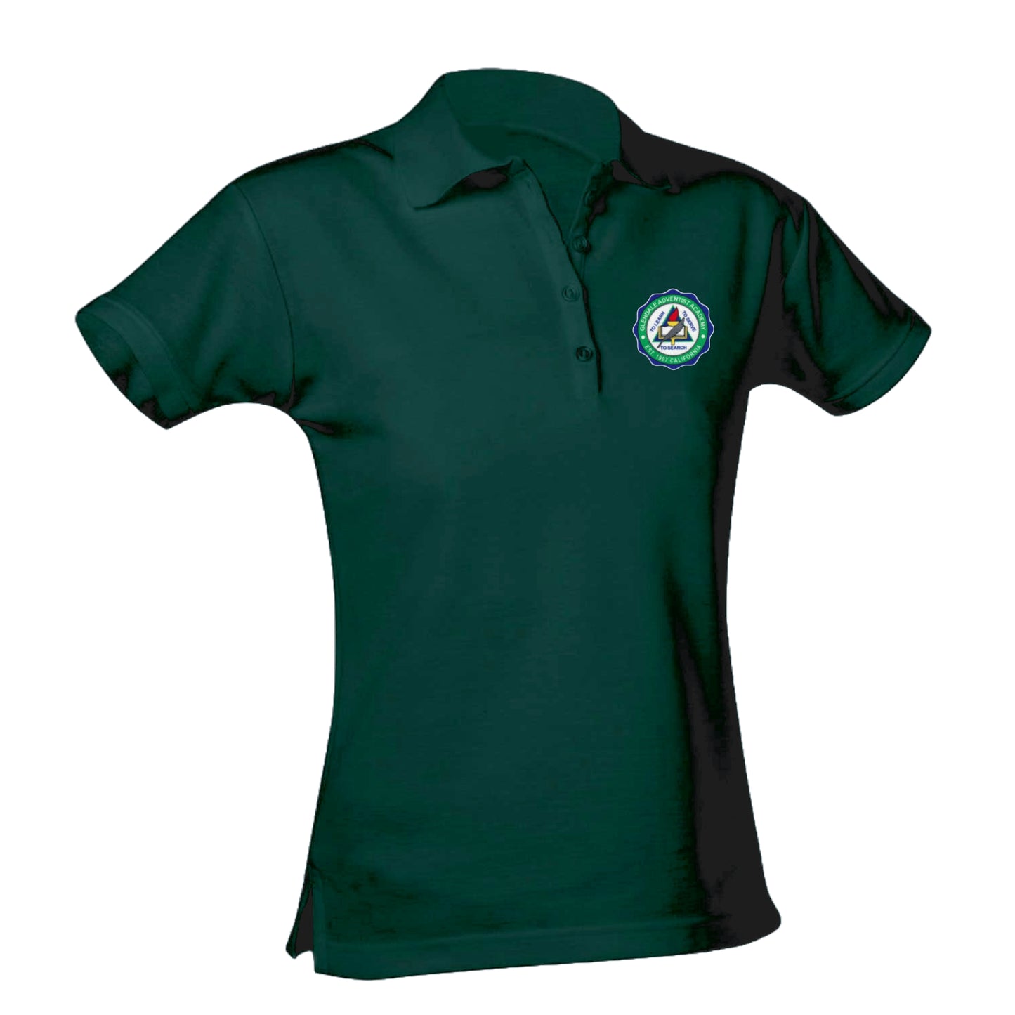 Glendale Adventist Academy Feminine Fit Jersey Polo - Dark Green