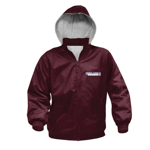 Highlands Christian School Heavy Jacket - Burgundy - PK-5th Grades