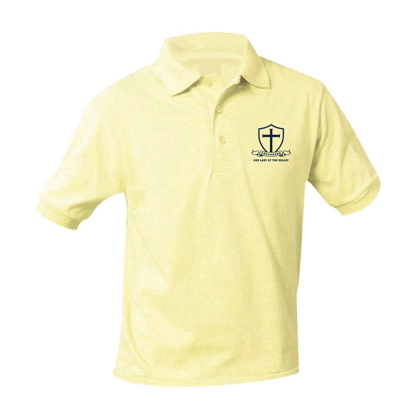 Our Lady of the Valley School Jersey Polo - Yellow