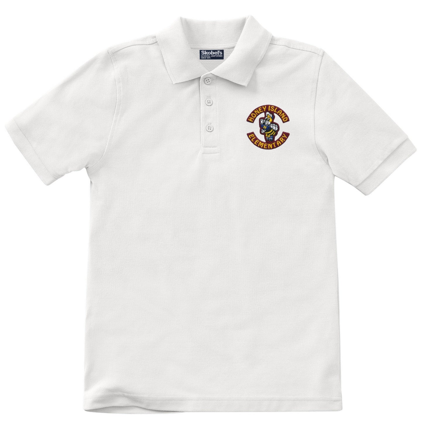 Honey Island Elementary Polo - White