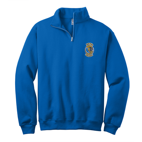 Stella Worley 1/4 Zip Sweatshirt - Royal Blue - 7th Grade