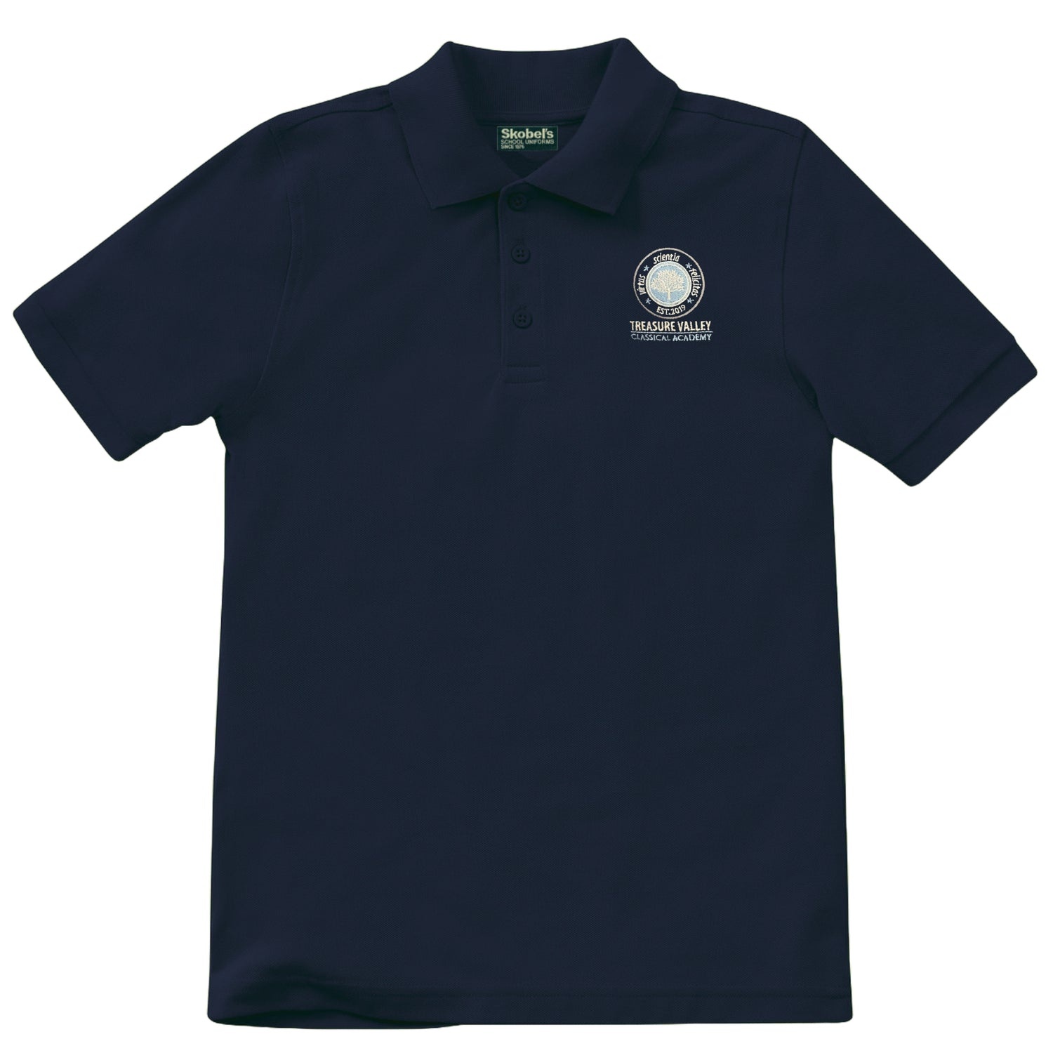 Treasure Valley Classical Academy Pique Polo - Navy