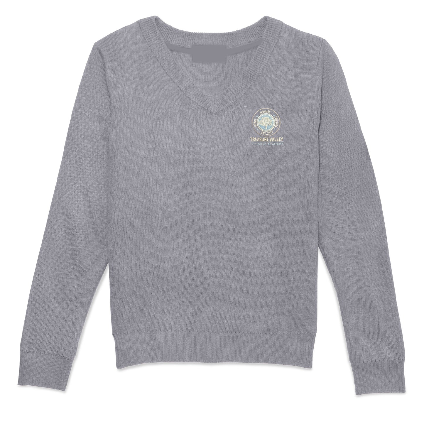 Treasure Valley Classical Academy Pullover Sweater - Grey