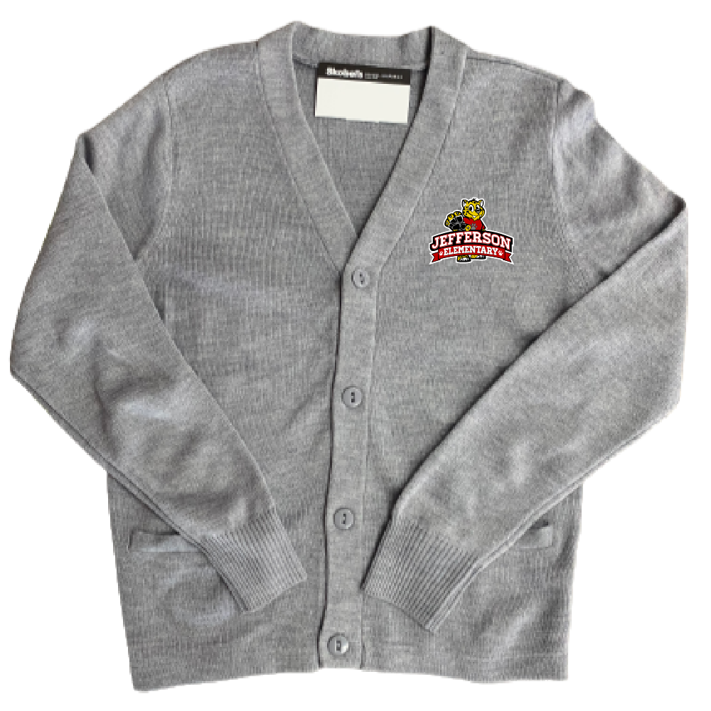 Jefferson Elementary Cardigan - Grey