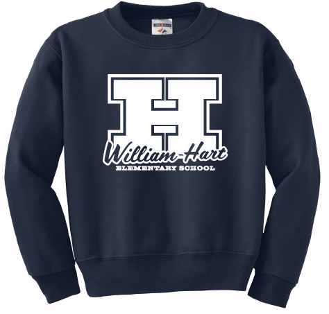William Hart Printed Crew Sweatshirt - Navy - All Grades
