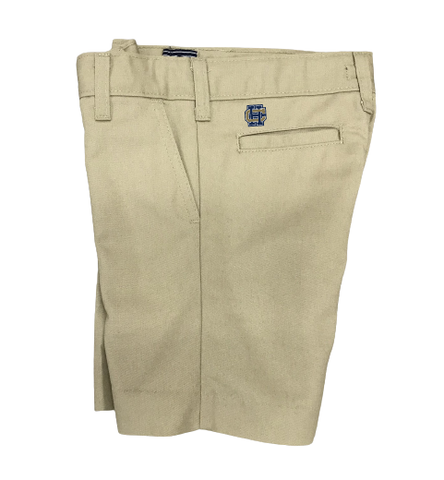 Boys Classic Fit Flexwaist Shorts - Khaki with HC logo