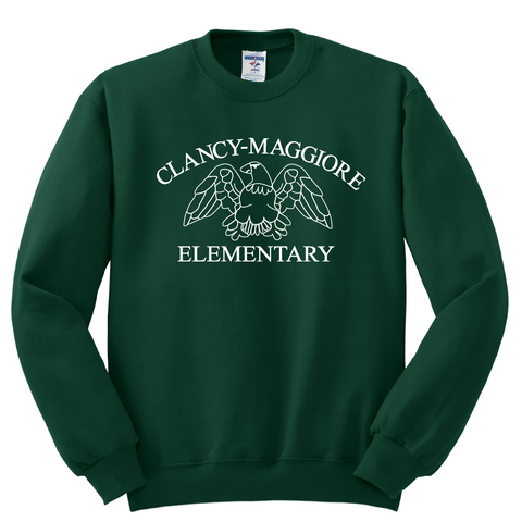 Clancy / Maggiore Crew Sweatshirt - Dark Green - 1st-5th Grades