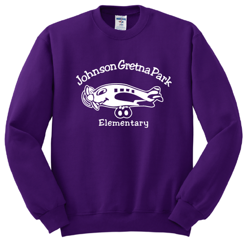 Gretna Park Full Chest Crew Sweatshirt - Purple - PreK-K