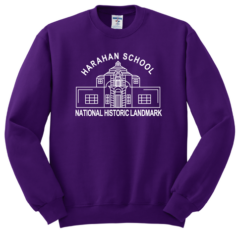 Harahan Elementary Crew Sweatshirt - Purple - Pre-K-K