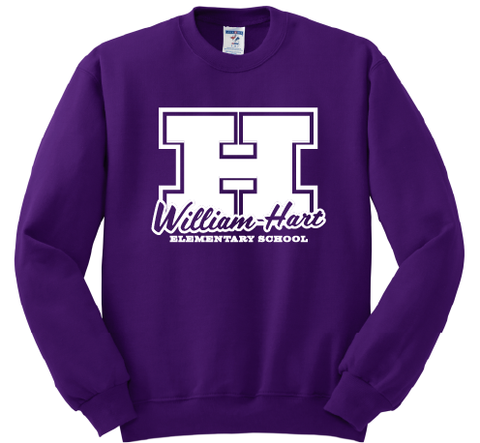 William Hart Printed Crew Sweatshirt - Purple - PreK-K