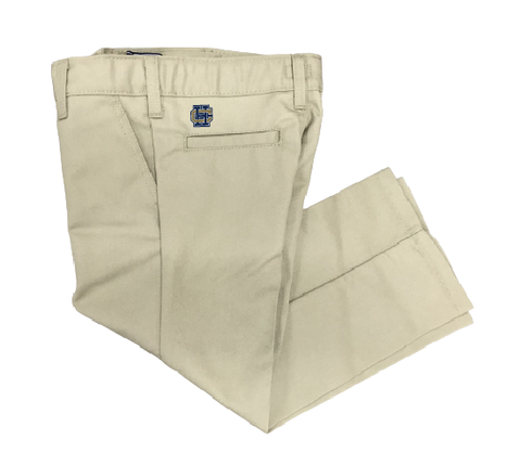Boys Classic Fit Flexwaist Pants - Khaki with HC logo
