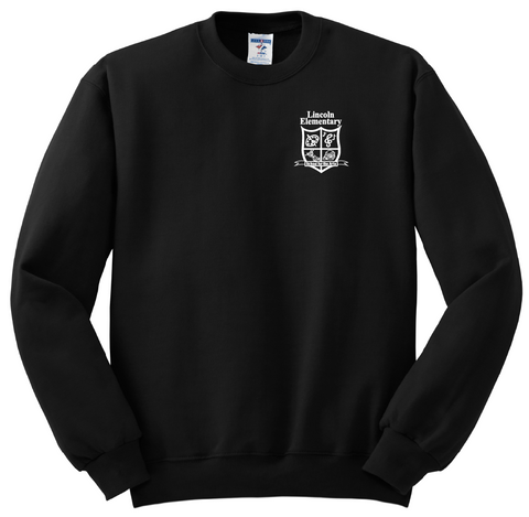 Lincoln Elementary Crew Sweatshirt - Black - All Grades