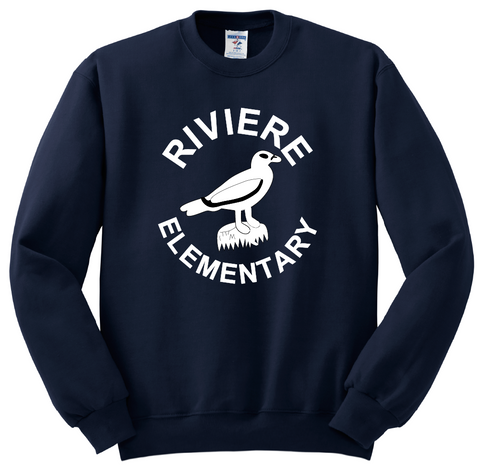 Marie Riviere Elementary Crew Sweatshirt - Navy - All Grades