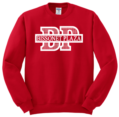 Bissonet Plaza Elementary Crew Sweatshirt - Red - 1st-5th Grades