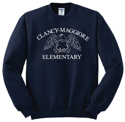 Clancy / Maggiore Crew Sweatshirt - Navy - 1st-5th Grades