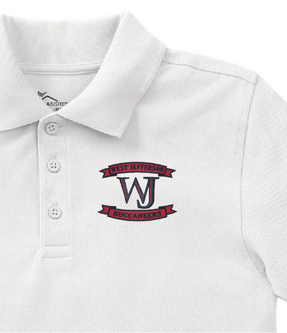 White polo sales shirt school uniform