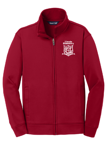 Lincoln Elementary Light Jacket - Red - All Grades