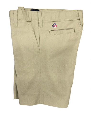 Boys Classic Fit Flexwaist Shorts - Khaki with HNJ Logo