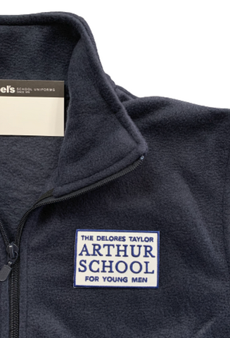 Arthur School Navy Full-Zip Fleece Jacket