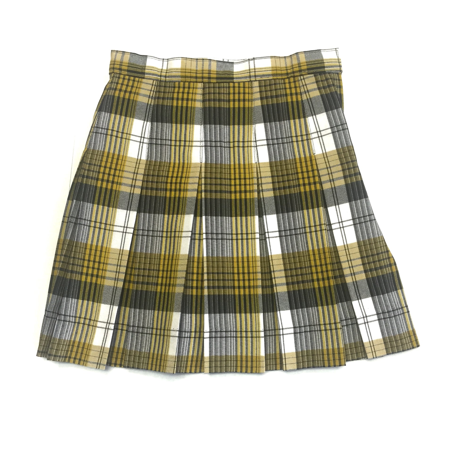 Yellow Plaid Skirt Regular Girls Regular