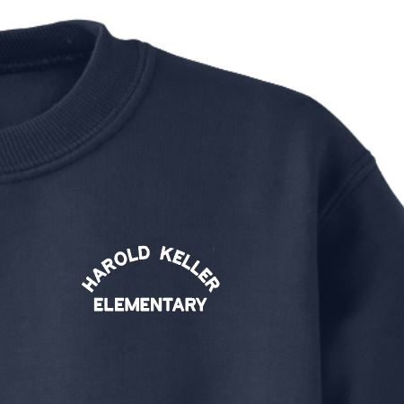 Harold Keller Elementary Crew Sweatshirt - Navy - 1st-5th Grades
