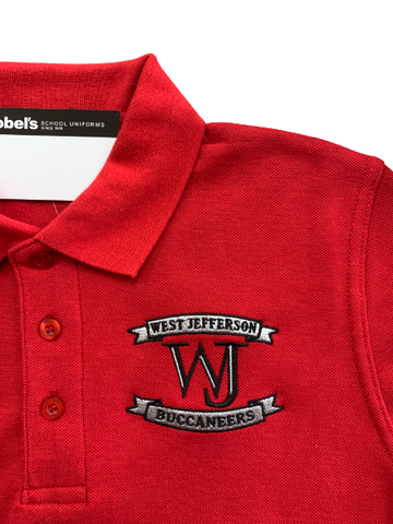 West Jefferson High School Girls Fit Red Polo - 10th-11th Grades
