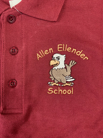 Allen Ellender Polo - Maroon - 1st-8th Grade