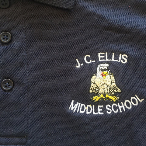 JC Ellis Middle Polo - Navy - 6th-8th Grades