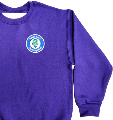 Phoebe Hearst Crew Sweatshirt - Purple - Pre-K-K